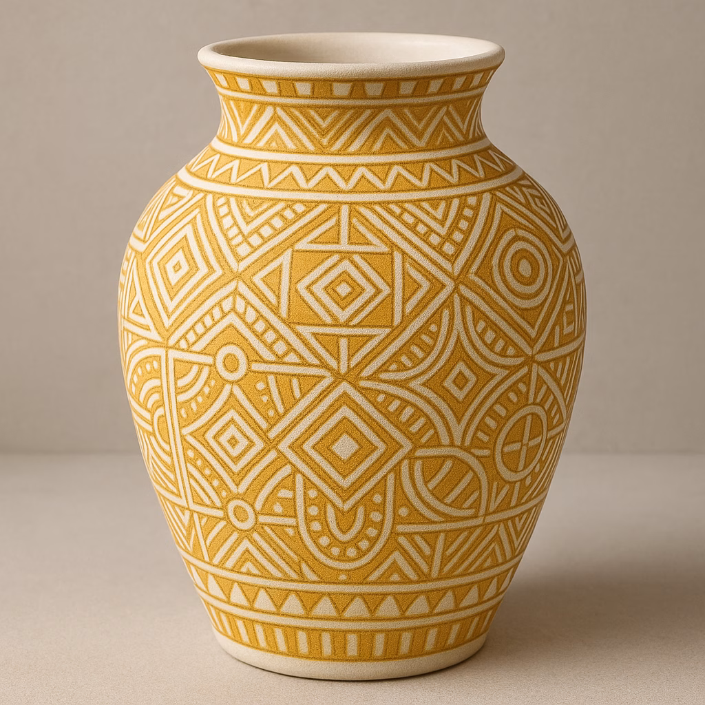 Creazioni Artistiche su Ceramica: Come Usare le Matite Sottocristalline Gold Yellow e White 10 Immagine Creazioni Artistiche su Ceramica: Come Usare le Matite Sottocristalline Gold Yellow e White