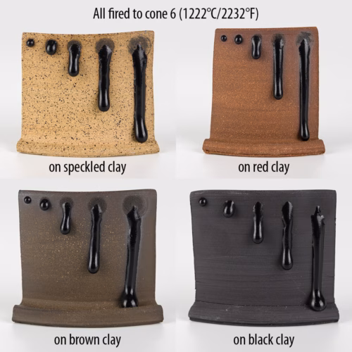 Effetto su vari impasti ceramici con un'ossidazione a 1220 °C