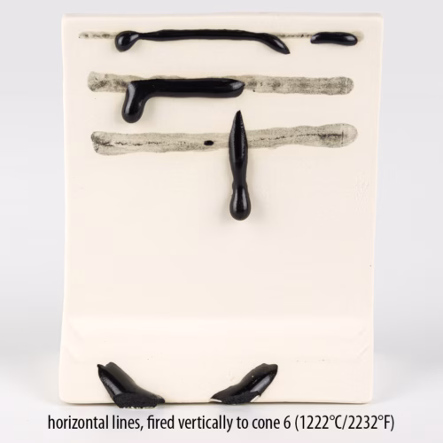 Linee orizzontali cotte verticalmente, ossidazione a 1220 °C