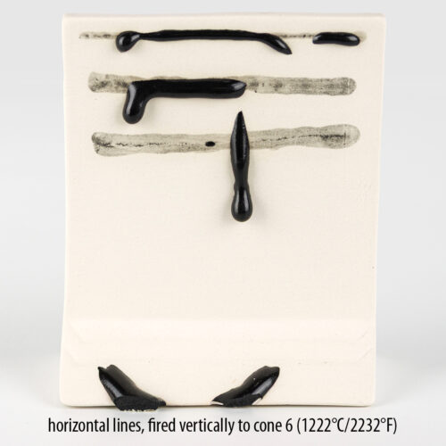 Linee orizzontali cotte verticalmente, ossidazione a 1220 °C