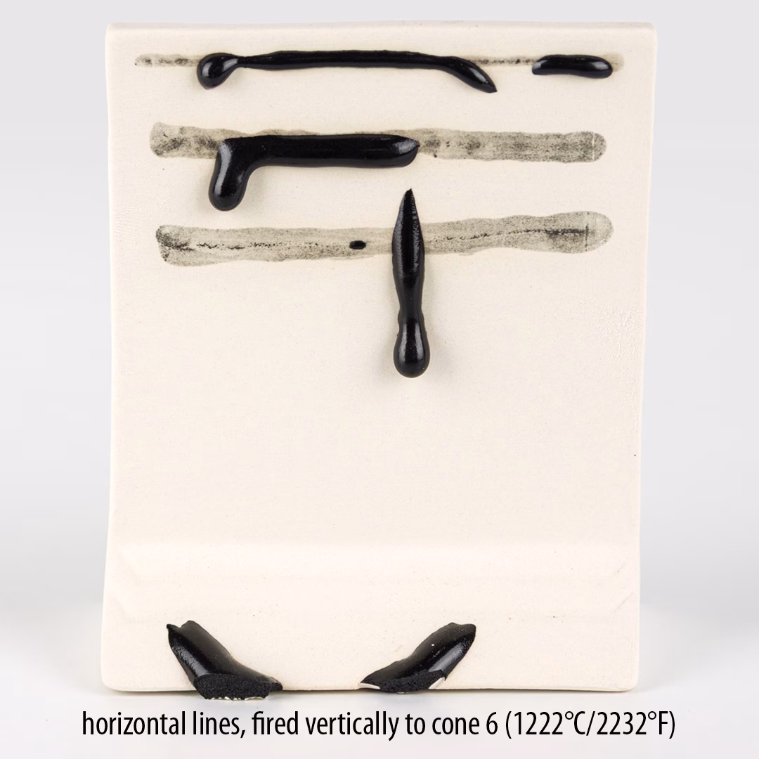 Linee orizzontali cotte verticalmente, ossidazione a 1220 °C