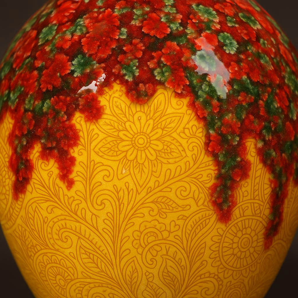 Creare Arte Ceramica: La Fusione di Matita Sottocristallina Gold Yellow e Smalto Noel 10 Immagine Creare Arte Ceramica: La Fusione di Matita Sottocristallina Gold Yellow e Smalto Noel