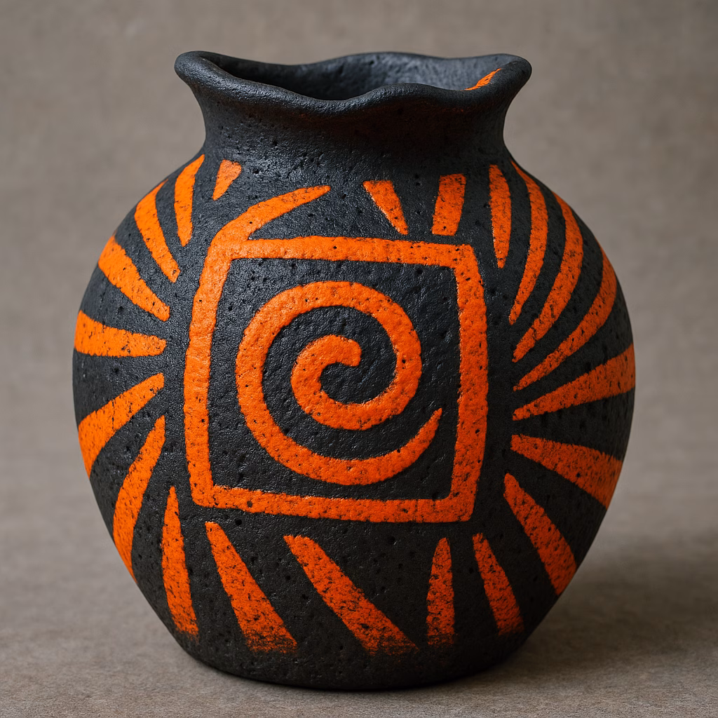 Creare Ceramiche Uniche con Argilla Raku Nera e Colore Clementine: Un'Esplosione di Contrasti 7 Immagine Creare Ceramiche Uniche con Argilla Raku Nera e Colore Clementine: Un'Esplosione di Contrasti