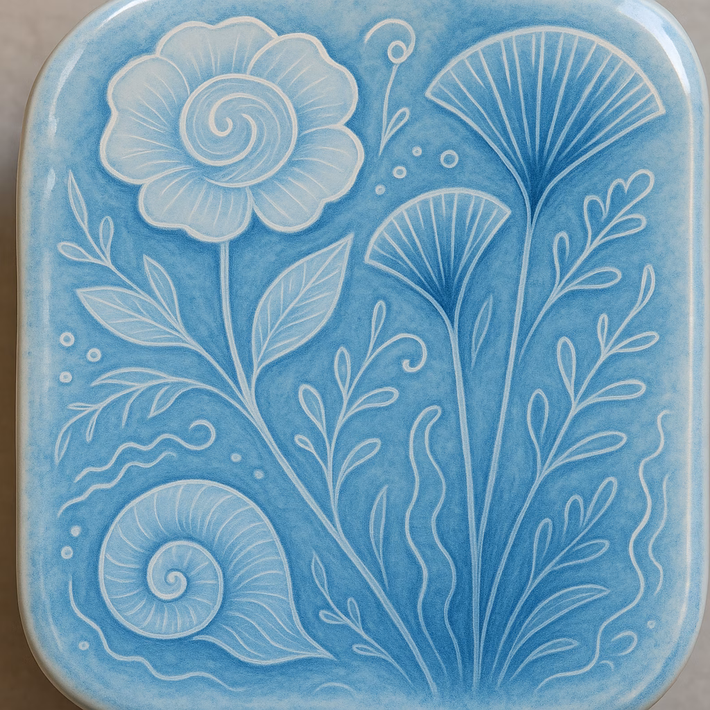 Creazioni Ceramiche Artistiche: Sfumature di Bianco e Blu con Matite Sottocristalline 6 Immagine Creazioni Ceramiche Artistiche: Sfumature di Bianco e Blu con Matite Sottocristalline