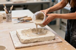Colaggio in stampi di gesso