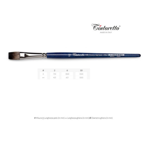 Pennello piatto sintetico Vajo Kazan Linea 108