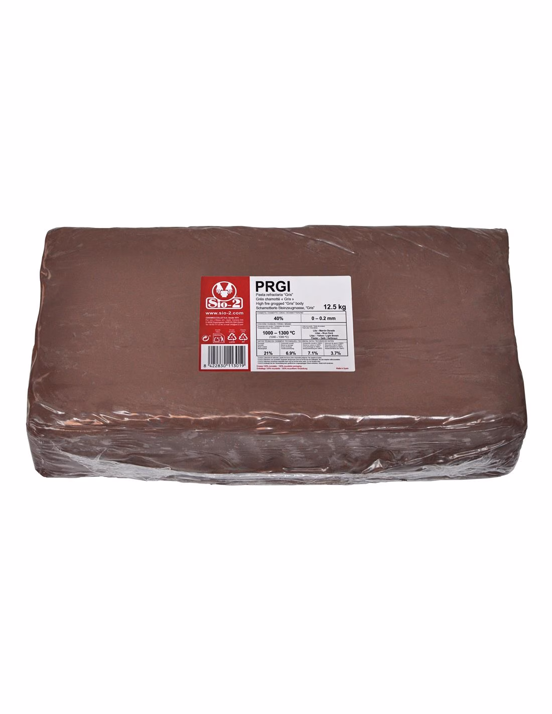 Argilla PRGI refrattaria marrone dorato 0-0.2mm SIo-2 - immagine 2