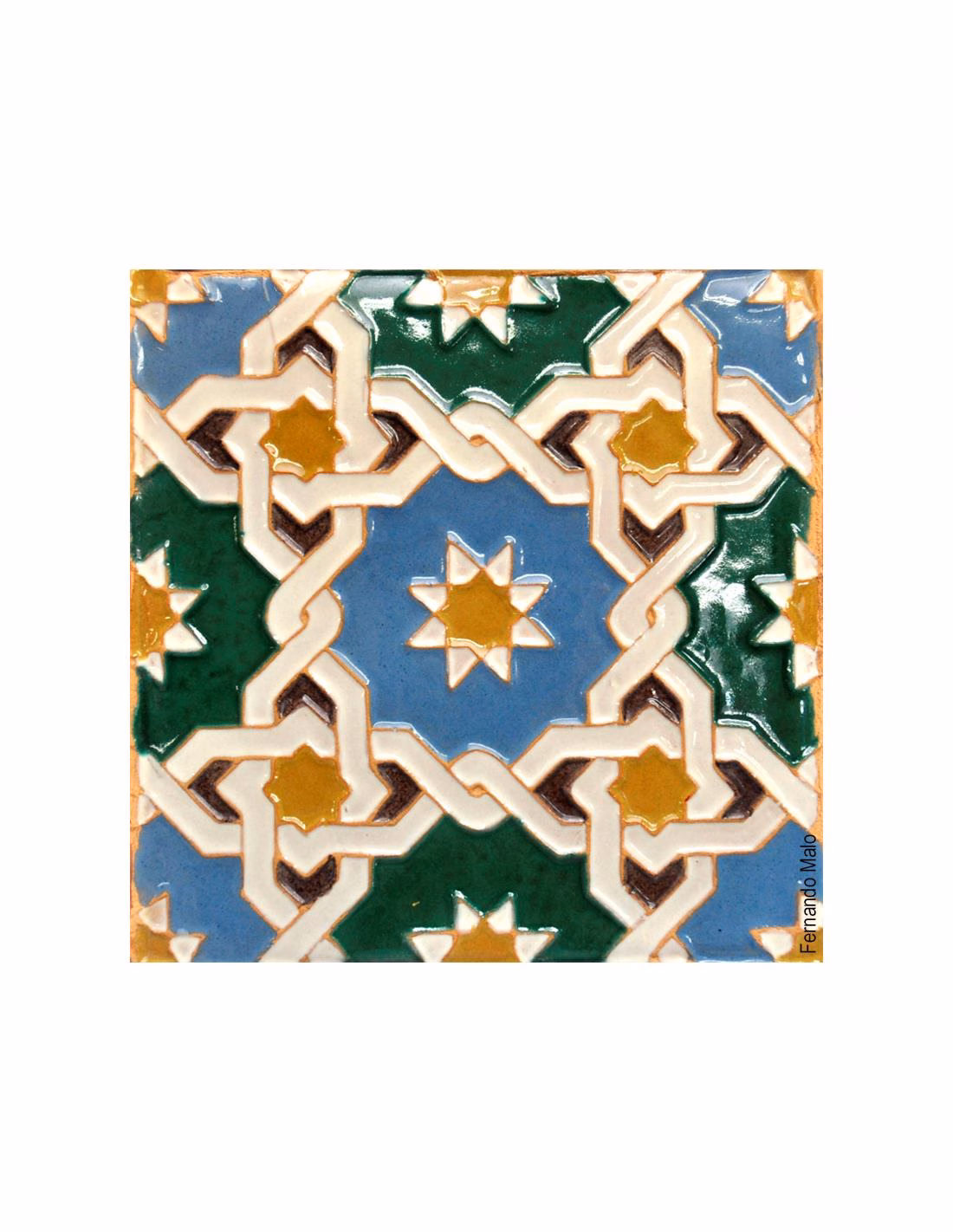 Argilla PT Terracotta SIo-2 4 Mattonella decorata realizzata con Terracotta Sio-2