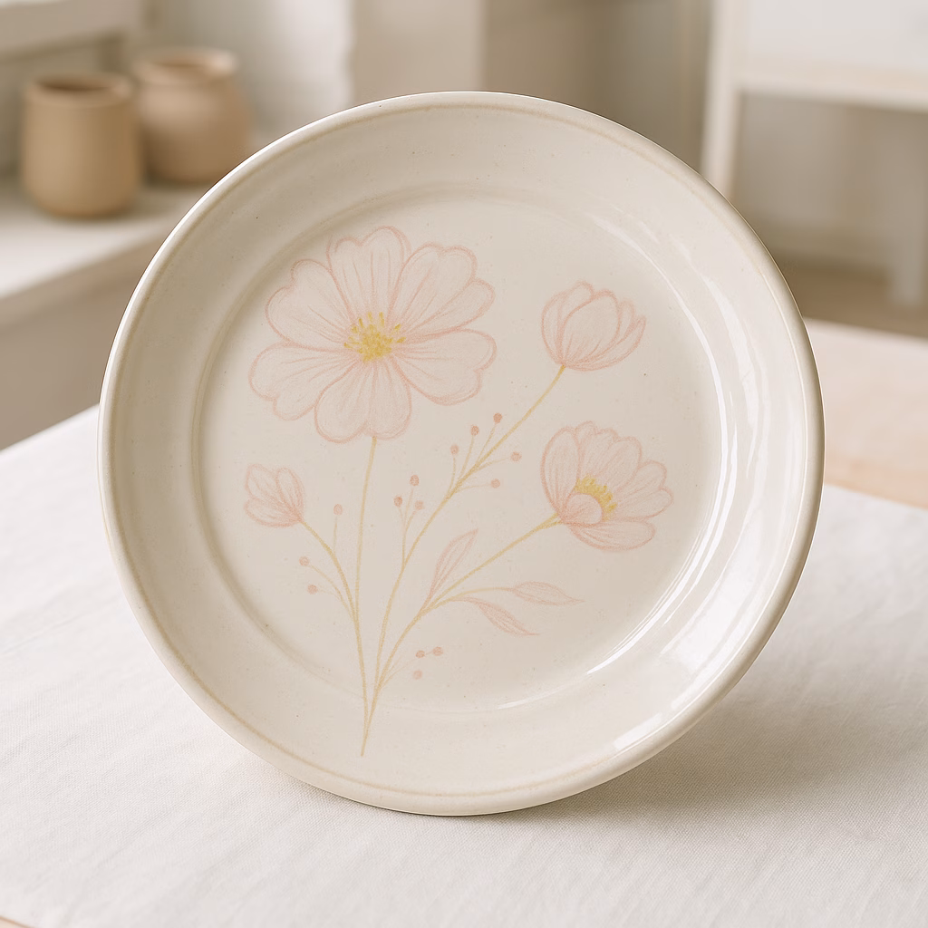 Matite sottosmalto Chrysanthos rosa e gialla: idea creativa e guida completa per realizzare un piatto botanico in ceramica decorato a mano 2 Immagine Matite sottosmalto Chrysanthos rosa e gialla: idea creativa e guida completa per realizzare un piatto botanico in ceramica decorato a mano